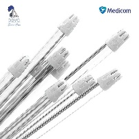 EYECTORES DESECHABLES CON 100 MEDICOM TRANSPARENTE CON BLANCO