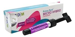Micro Híbrida LC resina restauradora Prime Dent jeringa 4.5 g / A2